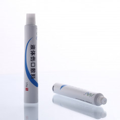 16 diameter aluminum plastic composite hose, medical ointment tube, vertical stripe reverse nail cap